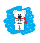 Polar Bear - Funny Sticker Set - (EN)（個別スタンプ：28）