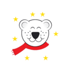 Polar Bear - Funny Sticker Set - (EN)（個別スタンプ：32）