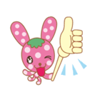 ラビベリーちゃんの日常（個別スタンプ：3）