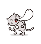灰色の猫（個別スタンプ：26）