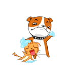 Bulldog cartoon（個別スタンプ：6）