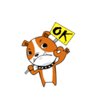 Bulldog cartoon（個別スタンプ：25）