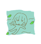 女の子の楽しいスタンプ（個別スタンプ：1）