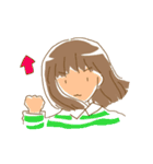 女の子の楽しいスタンプ（個別スタンプ：2）