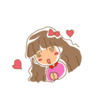 女の子の楽しいスタンプ（個別スタンプ：4）