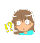 女の子の楽しいスタンプ（個別スタンプ：6）
