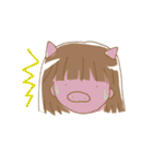 女の子の楽しいスタンプ（個別スタンプ：9）