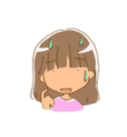 女の子の楽しいスタンプ（個別スタンプ：23）