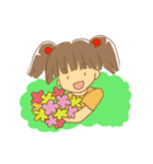 女の子の楽しいスタンプ（個別スタンプ：25）