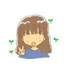女の子の楽しいスタンプ（個別スタンプ：26）