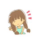 女の子の楽しいスタンプ（個別スタンプ：27）