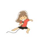 女の子の楽しいスタンプ（個別スタンプ：31）