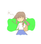 女の子の楽しいスタンプ（個別スタンプ：36）