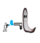 Ghost and paper doll（個別スタンプ：6）