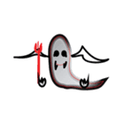 Ghost and paper doll（個別スタンプ：24）