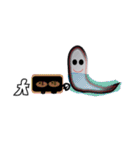 Ghost and paper doll（個別スタンプ：30）