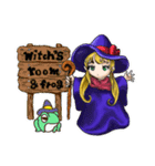 witch's room ＆ frog（個別スタンプ：1）