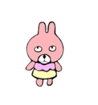 ウサギさんとクマさん（個別スタンプ：6）