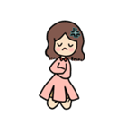 The pastel pinkish girl（個別スタンプ：2）