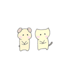 いぬとねこ(ゆるめ。)（個別スタンプ：38）