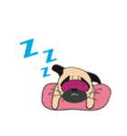 ゆるいパグ（個別スタンプ：17）