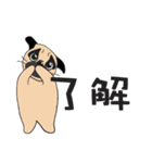 ゆるいパグ（個別スタンプ：21）