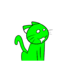 緑ネコ（個別スタンプ：21）