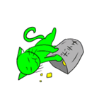 緑ネコ（個別スタンプ：31）