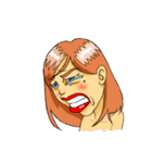 喜怒哀楽女子。（個別スタンプ：18）