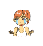 喜怒哀楽女子。（個別スタンプ：36）
