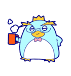 青色ペンギン トニー（個別スタンプ：9）