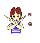 Go！Go！  チアリーダー（個別スタンプ：37）