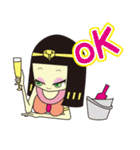 紀元前系女子・アメンちゃん＆クレアちゃん（個別スタンプ：31）