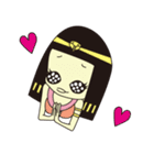 紀元前系女子・アメンちゃん＆クレアちゃん（個別スタンプ：35）