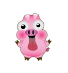 Pink Pig Lady（個別スタンプ：4）