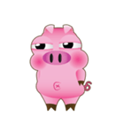 Pink Pig Lady（個別スタンプ：5）
