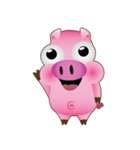 Pink Pig Lady（個別スタンプ：6）
