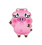 Pink Pig Lady（個別スタンプ：9）