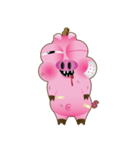 Pink Pig Lady（個別スタンプ：26）