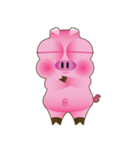 Pink Pig Lady（個別スタンプ：33）