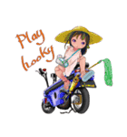 バイクとモモちゃん。（個別スタンプ：25）