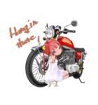 バイクとモモちゃん。（個別スタンプ：26）