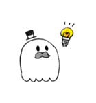 ひげの紳士おばけ（個別スタンプ：1）
