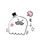 ひげの紳士おばけ（個別スタンプ：5）