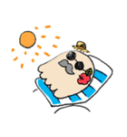 ひげの紳士おばけ（個別スタンプ：36）