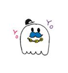 ひげの紳士おばけ（個別スタンプ：38）