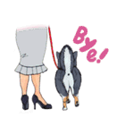 Black dog and girls！（個別スタンプ：23）