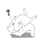 駒川の白い豚スタンプ（個別スタンプ：24）