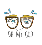 Mr. and Mrs. めがね。（個別スタンプ：8）