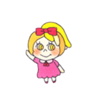 Peach color girl（個別スタンプ：1）